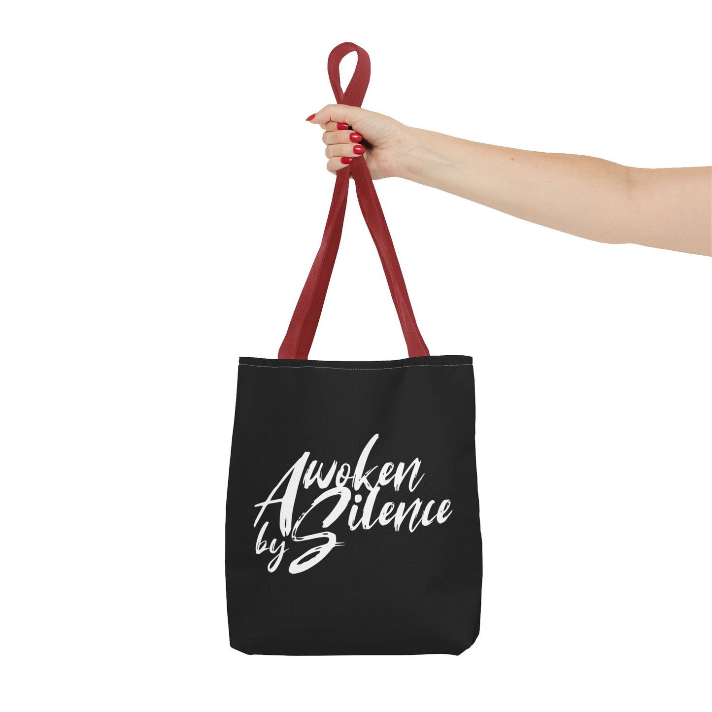 Awoken By Silence Tote Bag - Black Carryall for Everyday Use