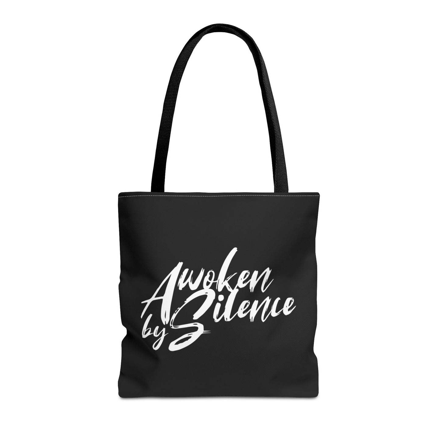 Awoken By Silence Tote Bag - Black Carryall for Everyday Use