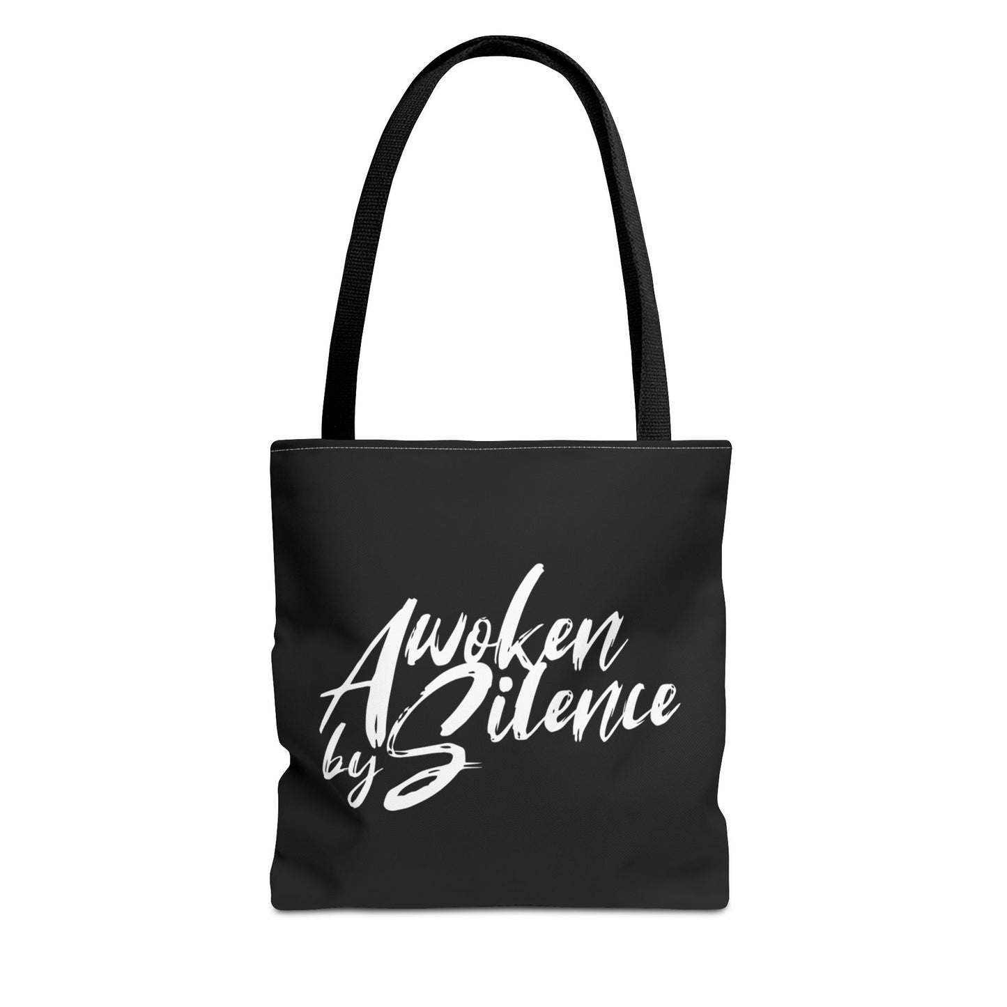 Awoken By Silence Tote Bag - Black Carryall for Everyday Use