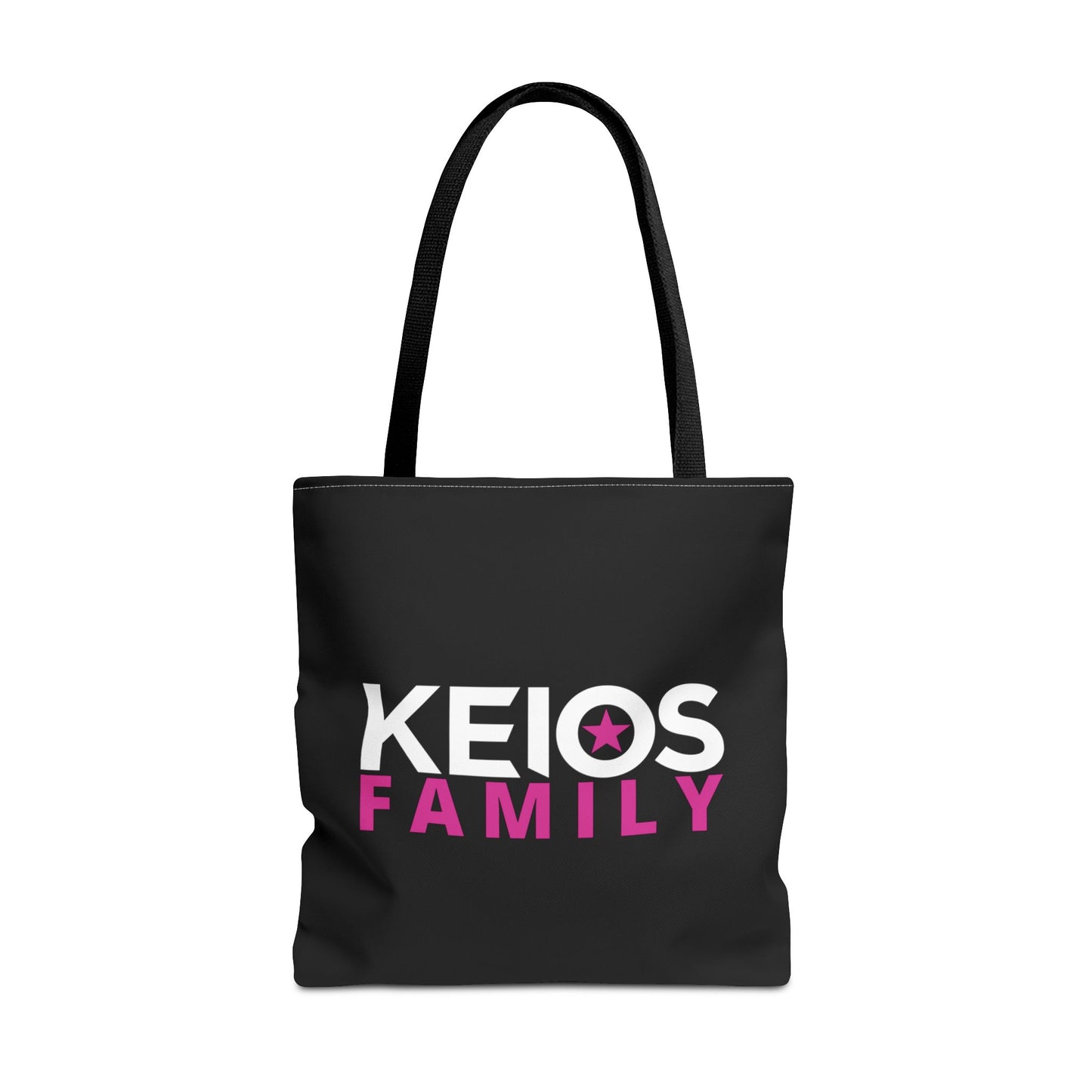 KEIOS FAMILY Tote Bag - Stylish Black Bag with KEIOS Star
