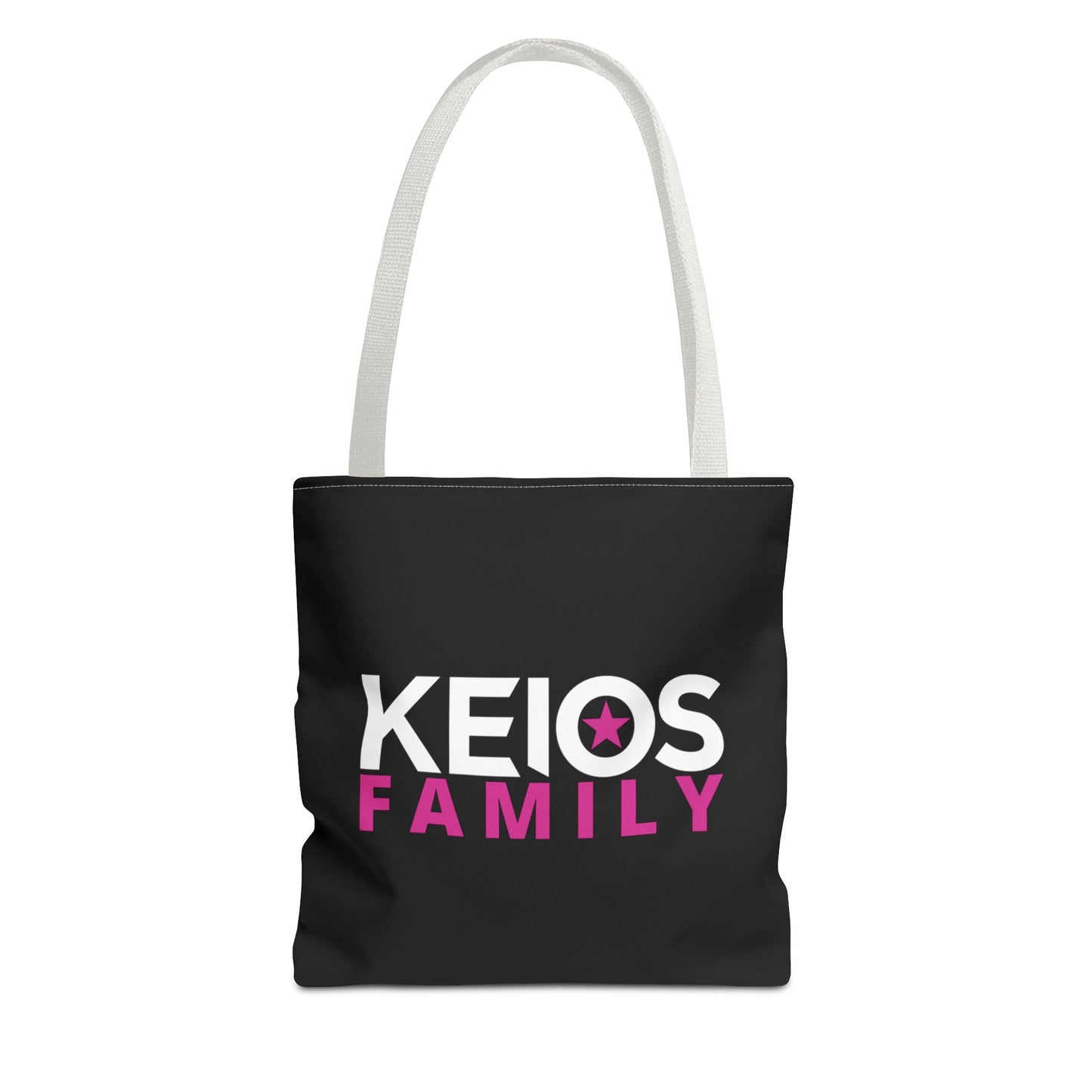 KEIOS FAMILY Tote Bag - Stylish Black Bag with KEIOS Star