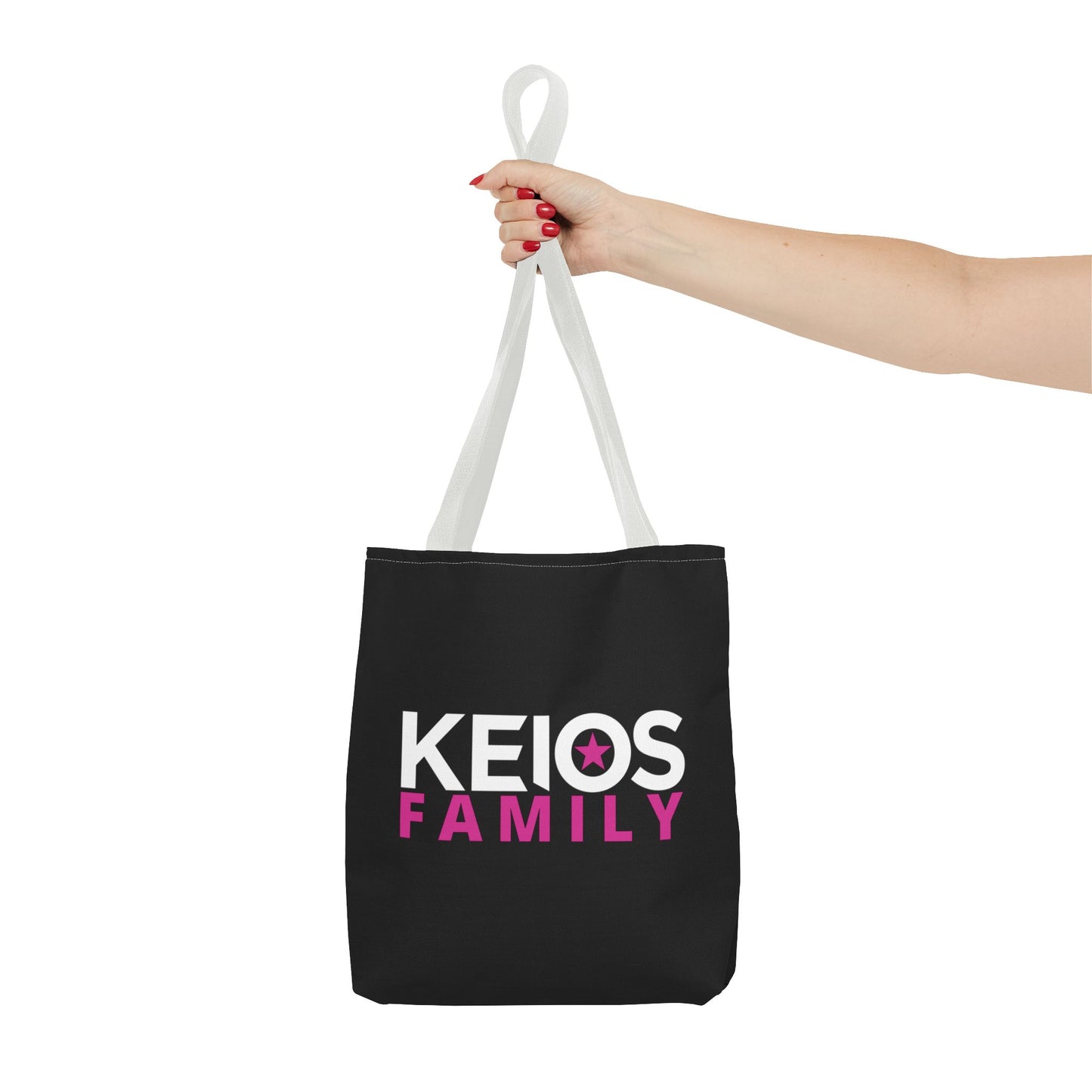 KEIOS FAMILY Tote Bag - Stylish Black Bag with KEIOS Star