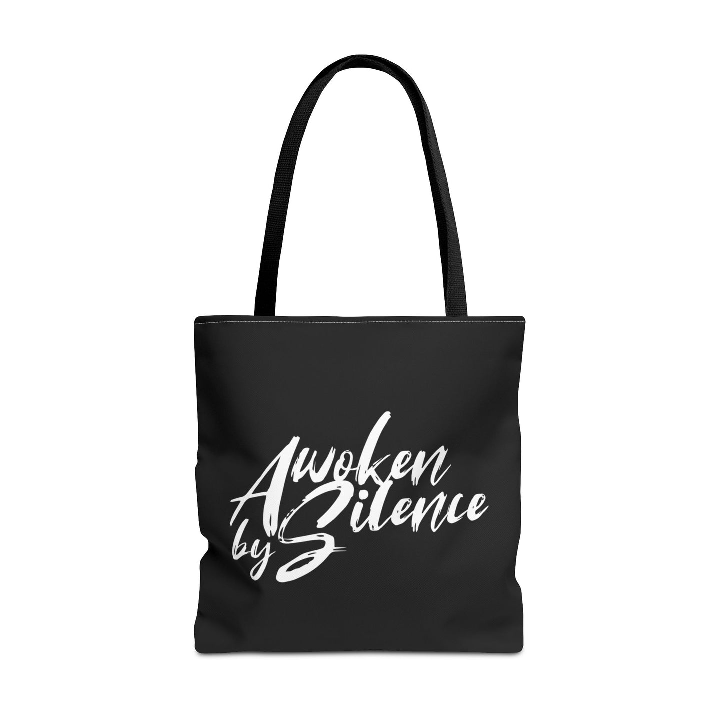 Awoken By Silence Tote Bag - Black Carryall for Everyday Use
