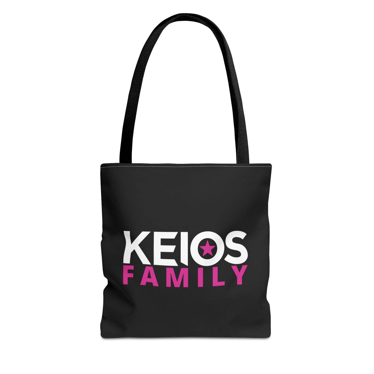KEIOS FAMILY Tote Bag - Stylish Black Bag with KEIOS Star
