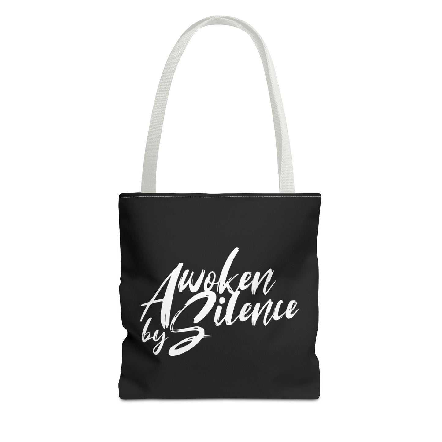 Awoken By Silence Tote Bag - Black Carryall for Everyday Use