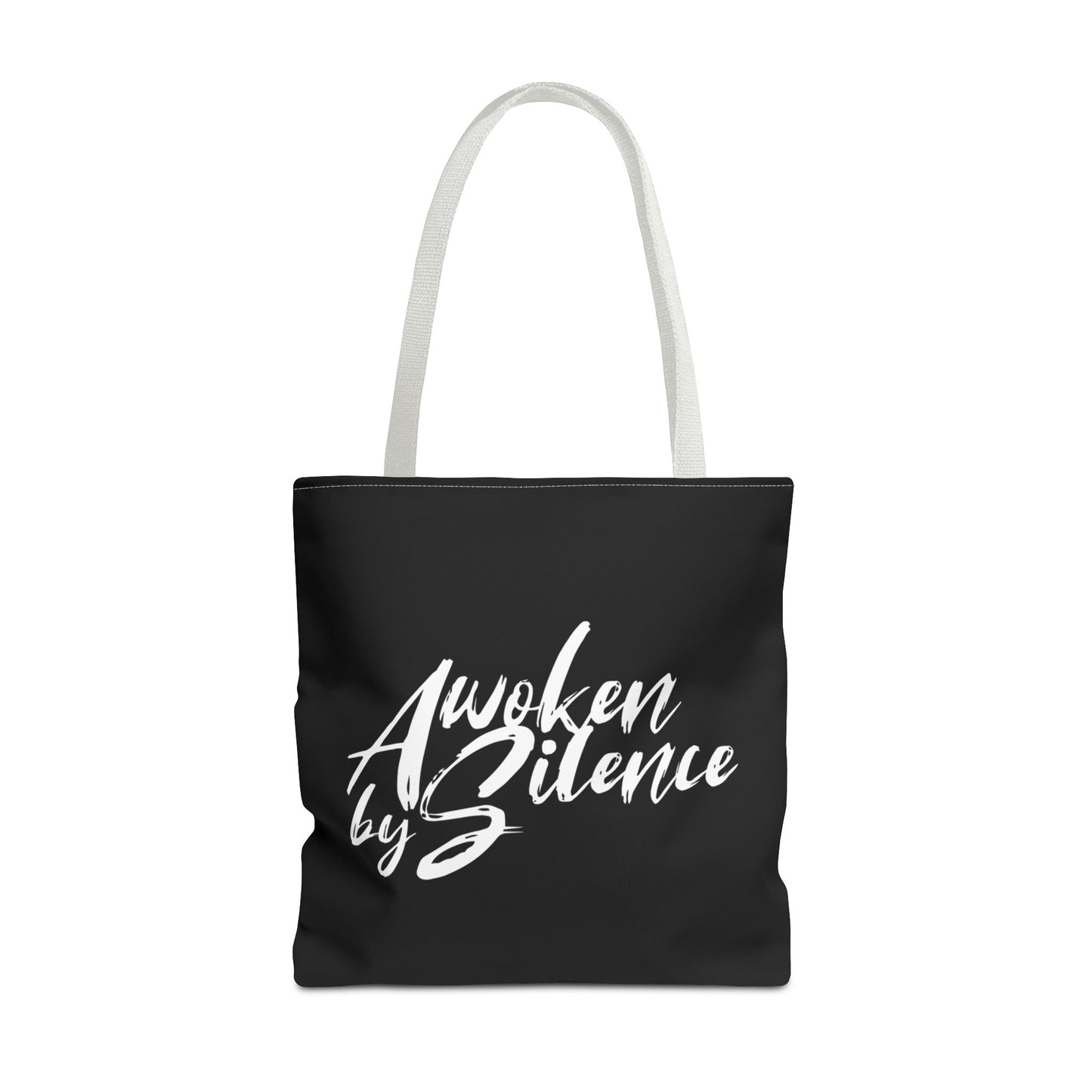 Awoken By Silence Tote Bag - Black Carryall for Everyday Use