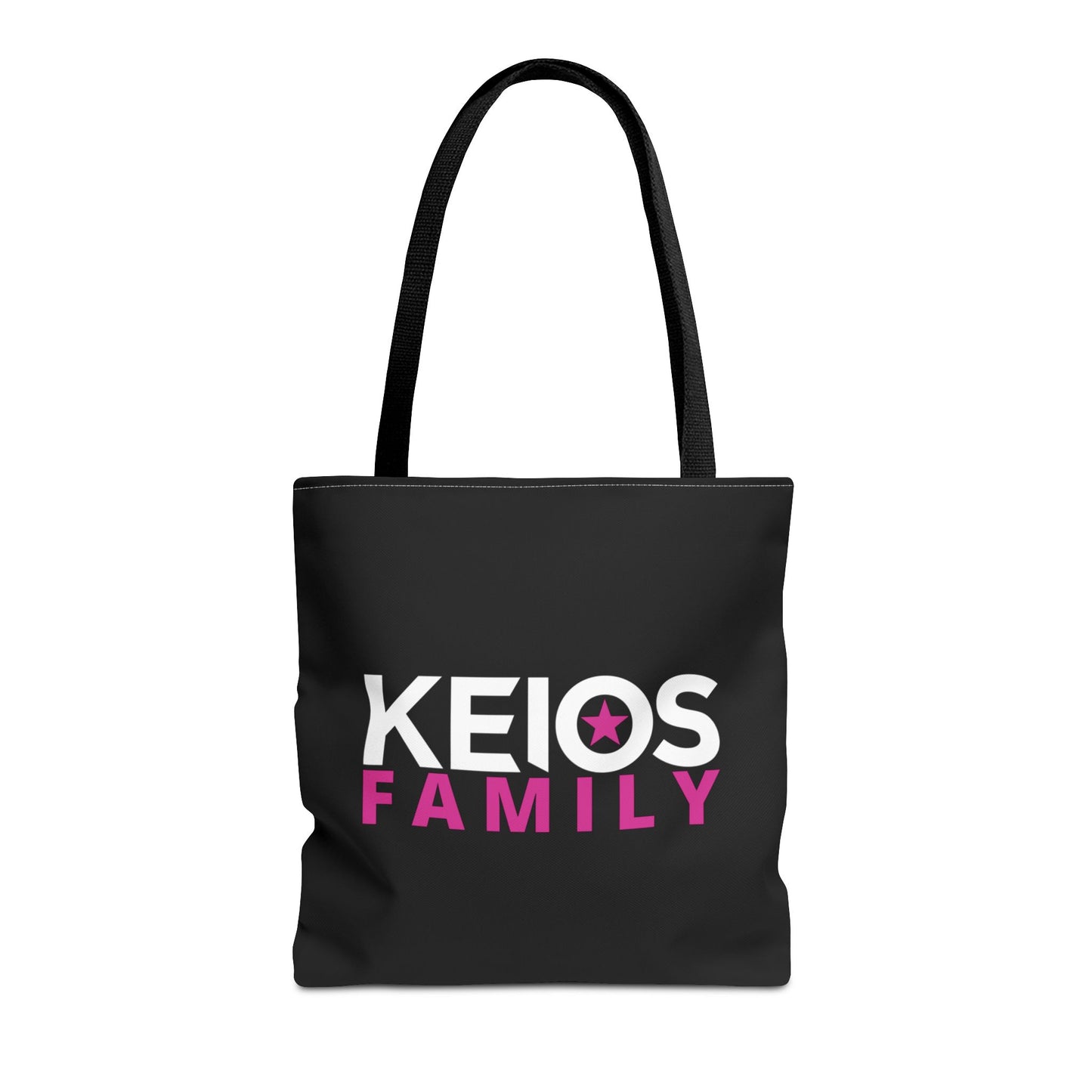 KEIOS FAMILY Tote Bag - Stylish Black Bag with KEIOS Star